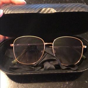 Rose gold sunglasses